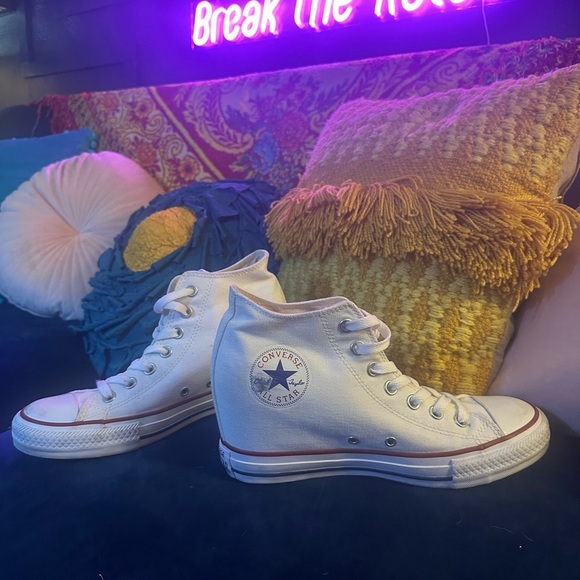 Converse White High-Top Sneakers - Picture 2 of 4